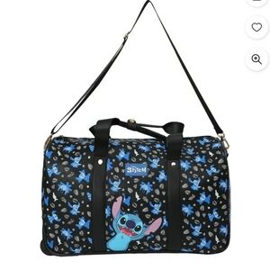 Disney Lilo And Stitch Travel Duffle Bag Weekender With Wheels And Pull Carry On
